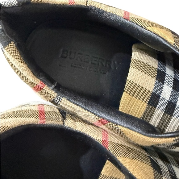 Burberry Womens Plaid Sneakers Size 8 - Picture 4 of 9